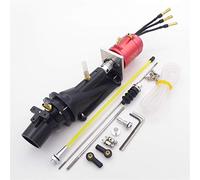 QASULER Bomba de Chorro de Agua Turbo con Orificio de 22mm, pulverizador de 26mm, hélice + Motor sin escobillas 2860 KV3400, 40cm, 70cm, Barco a Control Remoto Hélice de Motor de Barco