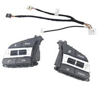 QASULER Botón de control de crucero del coche, for Kia, for Sportage 2.0 1.4T 2018 Botón del volante Interruptor del coche Canal de audio Velocidad constante Control de crucero Volumen Kit de interrup