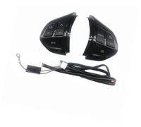 QASULER Botón de control de crucero del coche, for Mitsubishi, LANCER, OUTLANDER, ASX 2007-2012 Interruptor de control de crucero del botón del volante multifunción del coche Kit de interruptores de v
