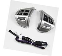 QASULER Botón de control de crucero del coche, for Mitsubishi, LANCER, OUTLANDER, ASX 2007-2012 Interruptor de control de crucero del botón del volante multifunción del coche Kit de interruptores de v