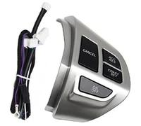 QASULER Botón de control de crucero del coche, for Mitsubishi, LANCER, OUTLANDER, ASX 2007-2012 Interruptor de control de crucero del botón del volante multifunción del coche Kit de interruptores de v