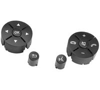 QASULER Botón de control de crucero del coche, for W204 W212 X204, for GLK 2008 2009 2010 2011 2012 2013 2014 2015 Botones de control del interruptor del volante Cubierta decorativa Kit de interruptor