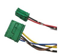 QASULER Cable conector de resistencia del ventilador calentador Motor coche, for NISSAN, Tiida Livina, Citroen, Peugeot, Renault Resistencia del motor del ventilador del coche