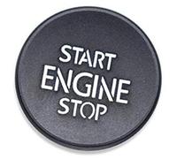 QASULER Caja de accesorios interiores decoración anillo parada botón arranque motor, for Volkswagen, cubierta embellecedora coche CC Phideon Calcomanía de adorno para arranque por botón del v