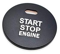 QASULER Caja de accesorios interiores del anillo botón parada arranque motor coche, for Mazda, BM 3 CX 5 2017 CX-5 CX5 Atenza cubiertas interruptor Calcomanía de adorno para arranque por botón del v