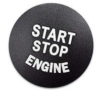 QASULER Caja de anillo cubierta botón parada arranque motor automático, for, X3 X4 X5 X6 5 6 7 Serie F accesorios pegatinas chasis Calcomanía de adorno para arranque por botón del v