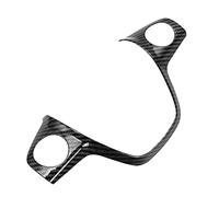 QASULER Caja decorativa de la etiqueta engomada cubierta del ajuste volante estilo coche, for Ford, for Focus, 3 MK3 Vinilo decorativo volante(BLACK Carbon 1pcs)