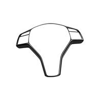 QASULER Car Styling, for, ABCE Cla Cls Gla Glk Clase W176 X204 W204 W207 W212 Botones del Volante Pegatinas de la Cubierta Marco Vinilo decorativo volante(BLACK Black)