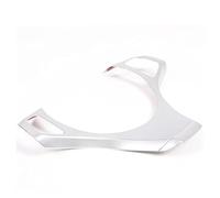 QASULER Car Styling, for, X3 E83 2006-2009 Botones del Volante Coche Marco decoración Cubierta Pegatinas embellecedor Interior Accesorios for automóviles Vinilo decorativo volante(BLACK Silver)