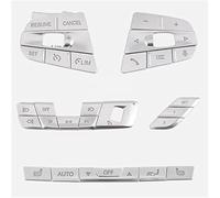 QASULER Car Styling Volante Botones Decoración Marco Cubiertas Pegatinas Trim, for, Serie 3 G20 G28 2020 Interior Auto Accesorios Vinilo decorativo volante(BLACK Silver)