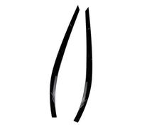 QASULER Ceja de faro, for VW, for Tiguan, for MK1 2011 2012 2013 2014 Modificación exterior Cubierta moldura párpado ceja lámpara delantero coche Ajuste de cejas para faros de coche(BLACK Gloss black)