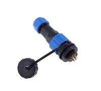 QASULER Conectores de Cable de alimentación Sp16 Impermeables IP68, Conector Macho y Hembra de 2/3/4/5/6/7/8/9 Pines for cableado. Conector eléctrico para Exteriores(Back Nut 5p)