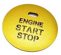 QASULER Cubierta de diseño anillo botón encendido motor parada arranque coche, for Subaru, forester, Outback, Lexus, Toyota Calcomanía de adorno para arranque por botón del v