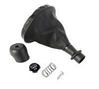 QASULER Cubierta de la perilla cambio marchas manual 5 velocidades, for kit T5 .1 T6 Gp 2003-2019, funda palanca cambios negra, reemplazo a prueba polvo Funda para la palanca de cambios del coche