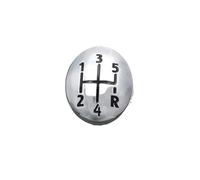 QASULER Cubierta de la Tapa Perilla Palanca Cambios del Coche 5/6 velocidades, for Renault, Clio Twingo Scenic Megane II 1996-2011 Funda para la palanca de cambios del coche(BLACK 5 Speed)