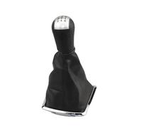 QASULER Cubierta de perilla palanca cambios, for Ford, Focus, 2, Mondeo, MK2 2005-2008, estilo coche, funda bota Gaitor Funda para la palanca de cambios del coche(BLACK WHITE)
