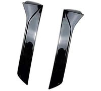 QASULER Cubierta lateral del alerón de la ventana trasera, for Seat, Leon, FR MK3 .5 2013-2021 Kit carrocería divisores Cubierta lateral del alerón de la ventana trasera(BLACK Glossy black)