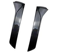 QASULER Cubierta lateral del alerón de la ventana trasera, for Seat, Leon, FR MK3 .5 2013-2021 Kit carrocería divisores Cubierta lateral del alerón de la ventana trasera(BLACK Carbon look)