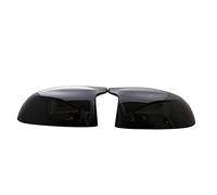 QASULER Cubiertas de espejo lateral 2 piezas Tapas cubierta retrovisor Reemplazo estilo M, for, F15 X5 F16 X6 F25 X3 F26 X4 2014-2018 Cubierta para espejo retrovisor de coche(Schwarz)