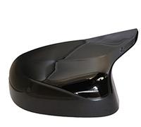 QASULER Cubiertas de espejo lateral 2 piezas Tapas cubierta retrovisor Reemplazo estilo M, for, F15 X5 F16 X6 F25 X3 F26 X4 2014-2018 Cubierta para espejo retrovisor de coche(1pc Black Right)