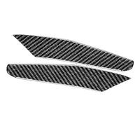 QASULER Embellecedor de cejas for faros delanteros, fibra carbono, for serie 7, E65, E66, 2002, 2003, 2004, 2005, 2006, 2007, 2008 Ajuste de cejas para faros de coche(Schwarz)