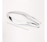 QASULER Embellecedor de cubierta decorativa alerón placa parachoques delantero ABS cromado, for Mercedes-Benz, Clase E W213 2016-2019 Ajuste del alerón trasero del coche