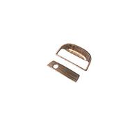 QASULER Embellecedores adhesivos for decoración de manija caja almacenamiento interior coche ABS, for Jeep, Wrangler JK 2007-2017, estilo Embellecedor de ventilación de coche(Wood grain)