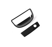QASULER Embellecedores adhesivos for decoración de manija caja almacenamiento interior coche ABS, for Jeep, Wrangler JK 2007-2017, estilo Embellecedor de ventilación de coche(Schwarz)