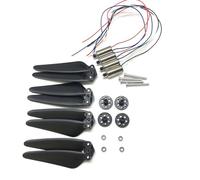 QASULER Engranajes del motor, palas de hélice, brazos, hélices, alas, cojinetes, for VISUO, XS818 RC Quadcopter Drone, kit piezas repuesto Brazo de mantenimiento de drones FPV(MULTI)