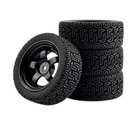 QASULER Esponja de inserción Rueda for neumáticos Agarre, for HPI, Tamiya, 1/10 1:10 Touring Car RC 6030-8014, 4 Uds Juego de Ruedas de Carreras RC(6030B-8014)