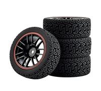 QASULER Esponja de inserción Rueda for neumáticos Agarre, for HSP, HPI, Tamiya, 1/10 1:10 Touring Car RC 9068-8014, 4 Uds Juego de Ruedas de Carreras RC