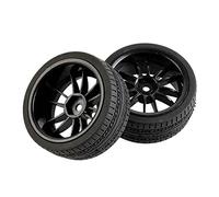 QASULER Esponja de inserción Rueda for neumáticos Velocidad, for HSP, HPI, 1/10 1:10, Coche Carretera RC 6031-6093, 4 Uds Juego de Ruedas de Carreras RC(6031H-6093)