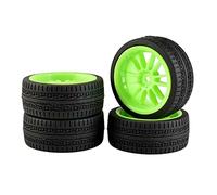 QASULER Esponja de inserción Rueda for neumáticos Velocidad, for HSP, HPI, 1/10 1:10, Coche Carretera RC 6031-6093, 4 Uds Juego de Ruedas de Carreras RC(6031G-6093)