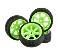 QASULER Esponja de inserción Rueda for neumáticos Velocidad, for HSP, HPI, 1/10 1:10 Touring Car RC 9005-6091, 4 Uds Juego de Ruedas de Carreras RC(9005G-6091)