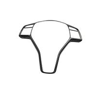 QASULER Estilo de coche fibra carbono, for, ABCE Cla Cls Gla Glk Clase X204 W204 Botones del volante Cubiertas marco Pegatinas Vinilo decorativo volante(BLACK Carbon fiber Color)