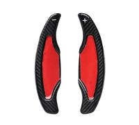 QASULER Extensión de palanca cambios for volante coche, fibra carbono, for Cadillac, ATS ATS-L 2013 2014 2015 2016 2017 2018 2019, color negro Cubierta del ala lateral del alerón trasero del co