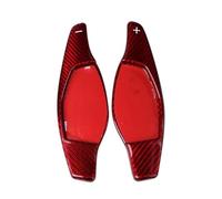 QASULER Extensión de paleta cambio volante coche fibra carbono, for R8 TT RS 2016-2018 y RS3 RS5 2017-2018 RS4 2018 Rojo Cubierta del ala lateral del alerón trasero del coche