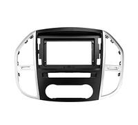 QASULER Fascia de Coche 10,1 Pulgadas, for Mercedes-Benz, Vito 3 W447 2014-2020, Marco Doble DIN, Panel instalación, Kit reacondicionamiento embellecedores Bisel del Panel de Control del Tablero