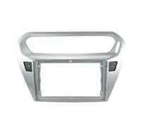 QASULER Fascia de Coche 9 Pulgadas y 2 DIN, for Peugeot, 301 2014-2018, instalación Montaje en Panel, Marco DVD Doble, for Citroen, SLYSEE Bisel del Panel de Control del Tablero(Only Frame)