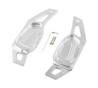 QASULER For, A5 S5 SQ5 2016, extensión de paleta cambio volante automóvil, directo, engranaje izquierdo y derecho, 2 piezas Cubierta del ala lateral del alerón trasero del co(Silver)