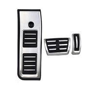 QASULER For, A6 C8 tipo 4K Ab 2019 2020 reposapiés, freno y combustible en pedales placa acelerador Pedal de almohadillas pegatinas estilo Reemplazo del pedal del automóvil(Pedal 3PCS)