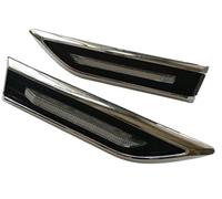 QASULER For Chevrolet, for Cruze, Luces Laterales LED de Marcador Lateral 2 Piezas Lámpara LED Luz de Giro Lámparas de Guardabarros Coche Amarillo Blanco Luz de señal de Giro del Coche(Black Blue)
