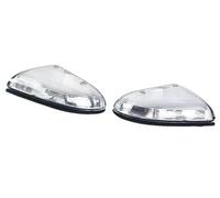 QASULER For Dodge, for RAM, 1500 2009 2010 2011 2012 2013 Luz de señal de Giro del Espejo de revisión Lateral Delantera del Coche Lámpara de señal de Giro Luz de señal de Giro del Coche(Black Right)