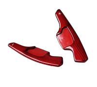 QASULER For Ford, for Taurus, for Mondeo, for Lincoln, extensión de palanca cambios for volante coche, fibra carbono, izquierda y derecha, 2 piezas Cubierta del ala lateral del alerón trasero del co