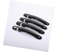 QASULER , for Golf, 4 MK4 for Rabbit A4 1J 1997-2006 Cubiertas cromadas brillantes for manijas de puertas de automóviles moldura de manija de puerta exterior(BLACK Model 1)