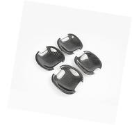 QASULER , for Kia, Sportage SL Si MK3 2011-2016 Fibra de Carbono Nueva Cubierta cromada for manija de Puerta de Coche moldura de manija de puerta exterior(BLACK Carbon Bowl)