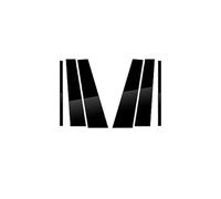 QASULER For Land, for Rover, Discovery 3 4 2006-2016 postes de pilar pulidos fibra carbono 6 uds cubierta embellecedora ventana pegatina columna BC Cubierta de ajuste de ventana de coche