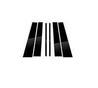 QASULER For Land, for Rover, Lr2 Freelander 2 2006-2015 postes de pilar pulidos fibra carbono 6 uds cubierta embellecedora ventana pegatina columna BC Cubierta de ajuste de ventana de coche