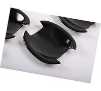 QASULER , for NISSAN, Note E12 2013-2019 Pegatinas cromadas de ajuste de la cubierta de la manija de la puerta del coche moldura de manija de puerta exterior(BLACK Model 5)