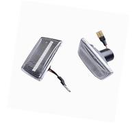 QASULER For Opel, Insignia, Astra H, Corsa D Zafira B Led indicador lateral dinámico luz intermitente secuencial Luz de señal de giro del coche(BLACK Dynamic Crystal)
